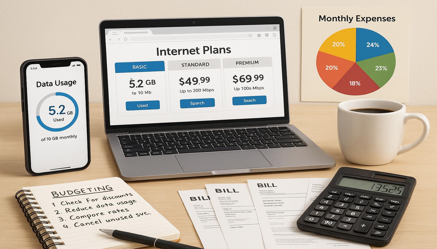 Strategieën om te besparen op telefoon- en internetkosten